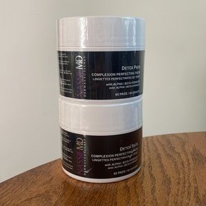 TWO NassifMD Dermaceuticals AHA/BHA Complexion Perfecting Detox Pads - 120 total